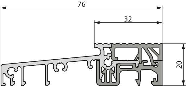 SBS-Schwelle Inoutic 76 AD 218V