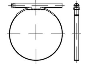 DIN 3017 A 10- 16/ 7,5 C6 -W2 galv. verzinkt, 1.4016 S