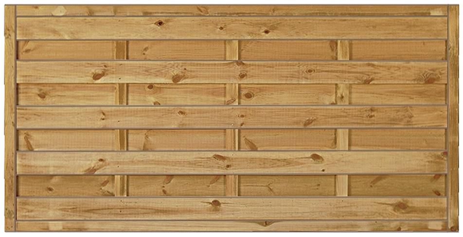 Maxi-Massiv-Zaun 180x90cm Rahmen 45/45mm kdi grün Lamellen geriffelt & geschraubt