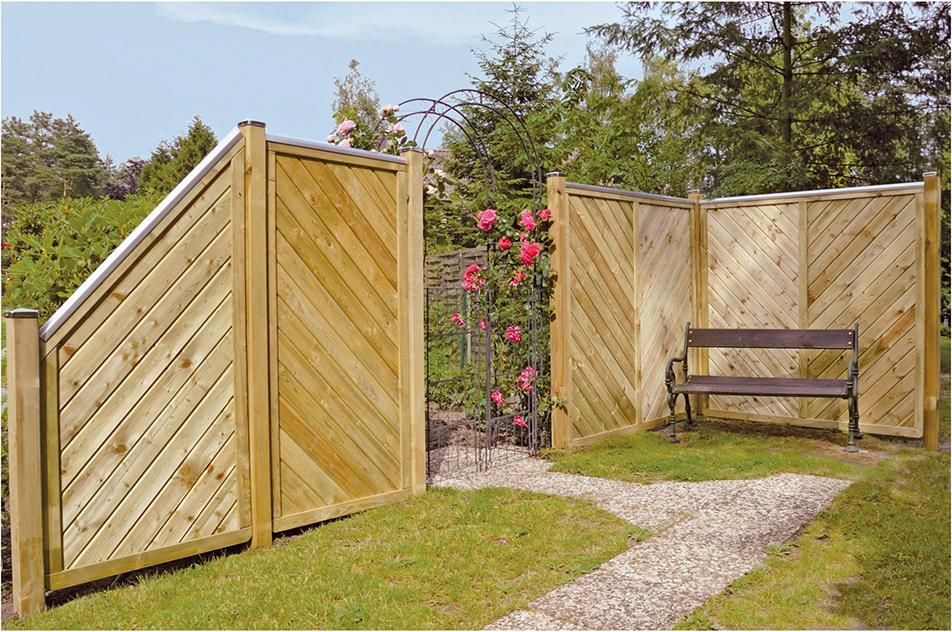 CLASSIC-Diagonal ECKE 90 x 180/90 cm, ECKE Rahmen 40/70 mm, Profilbretter 16/118 mm