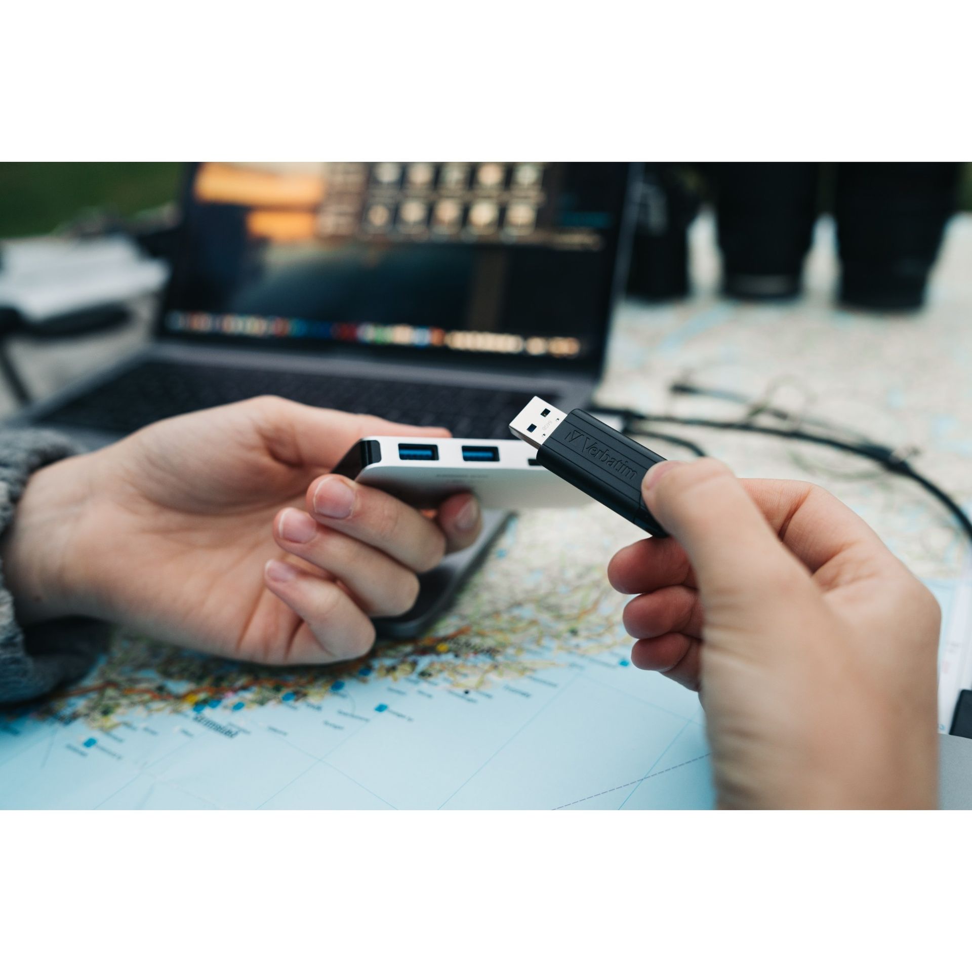 USB-Stick PinStripe USB 3.0 16GB schwarz