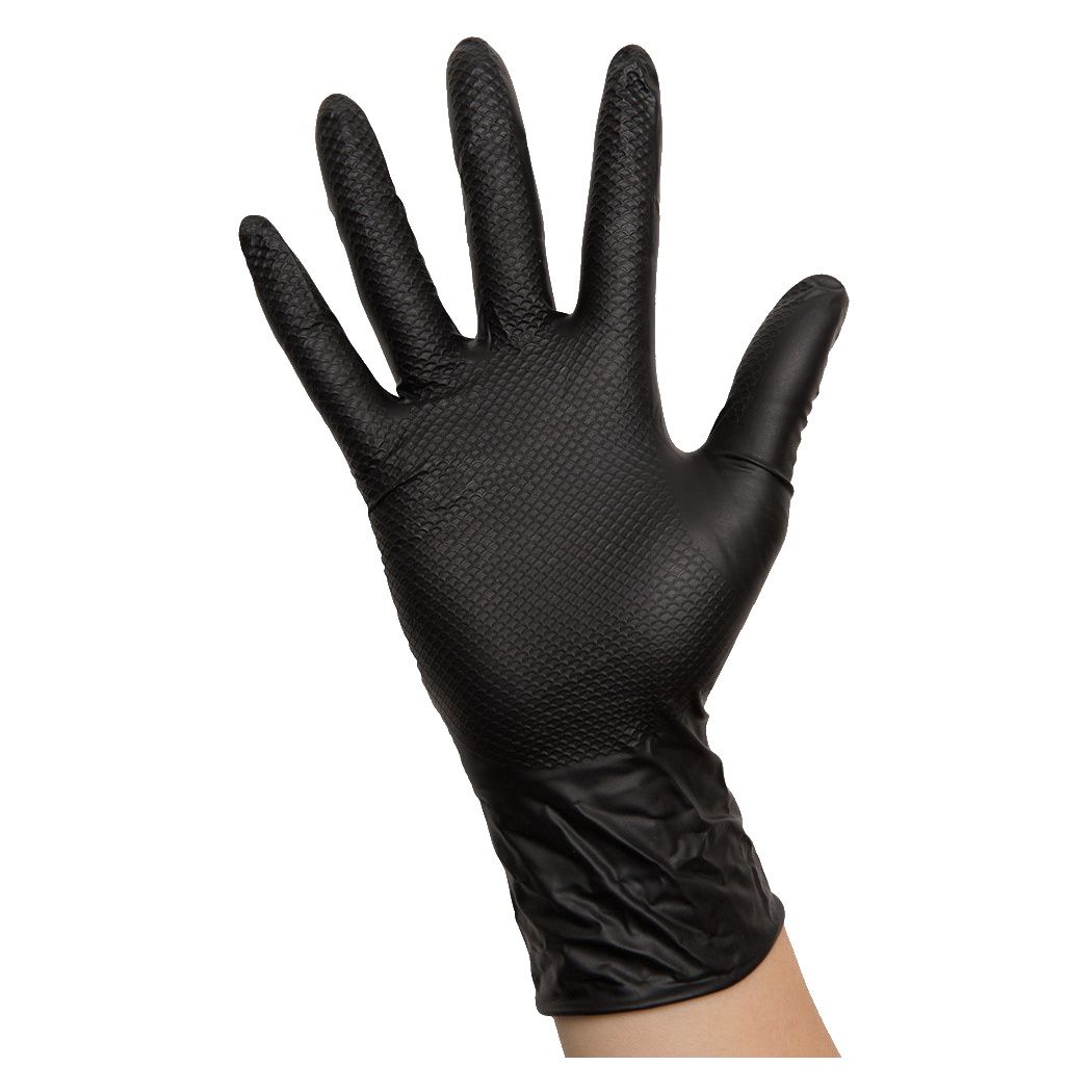 Nitril-Einweghandschuh, schwarz