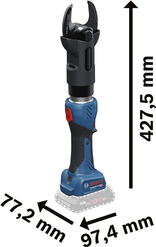 Akku Kabelschneider GKH 18V-50 solo Bosch ohne Akku ohne Ladegerät XL-Boxx