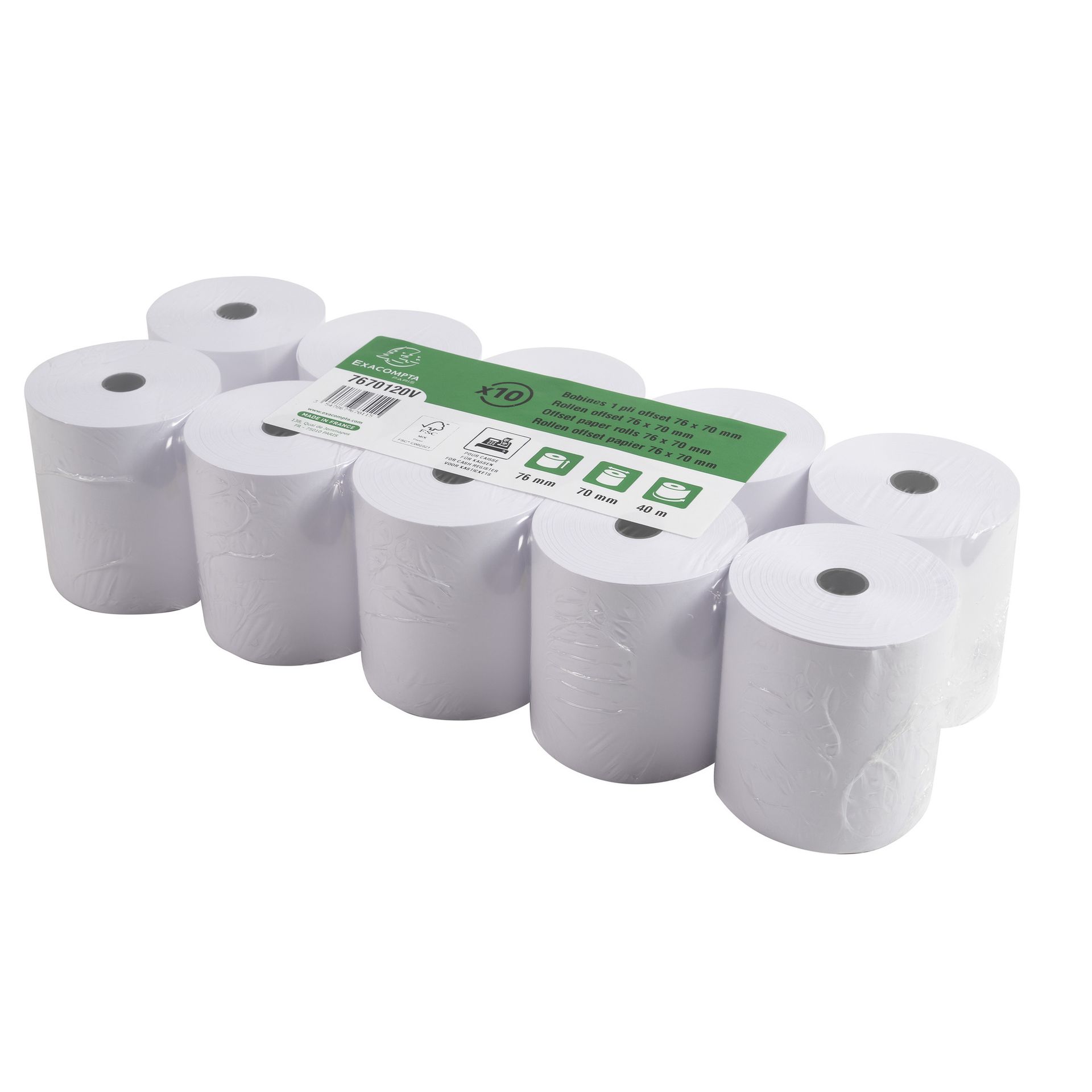 Additionsrolle 76mm/40m/12mm 10St.