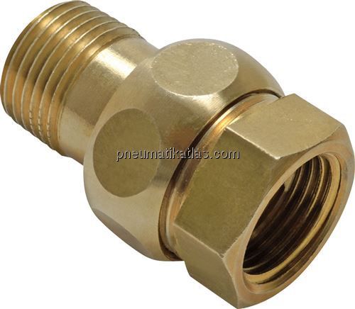 Verschraubung flach dichtend Rp/R 1/2" (IG/AG)