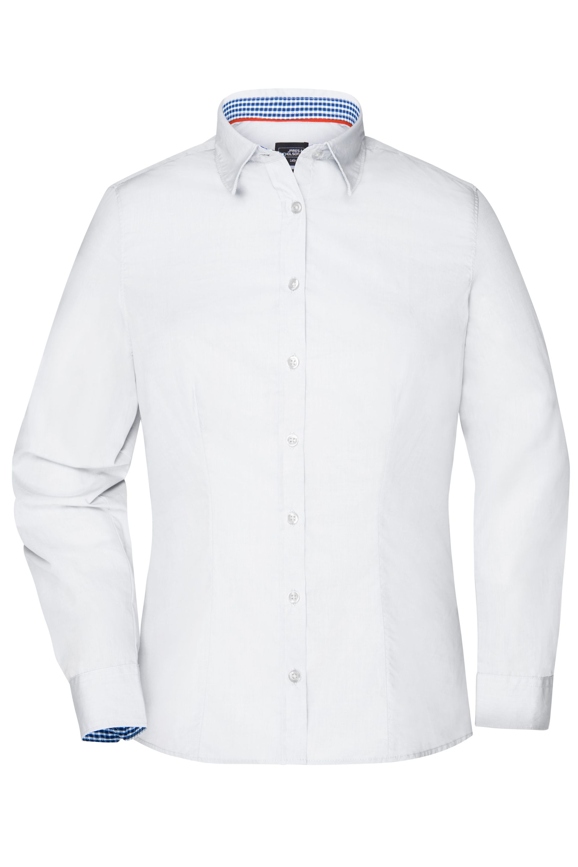 James & Nicholson JN618 Damen-Hemd, Blau/Weiß (whrywh), Gr. XL