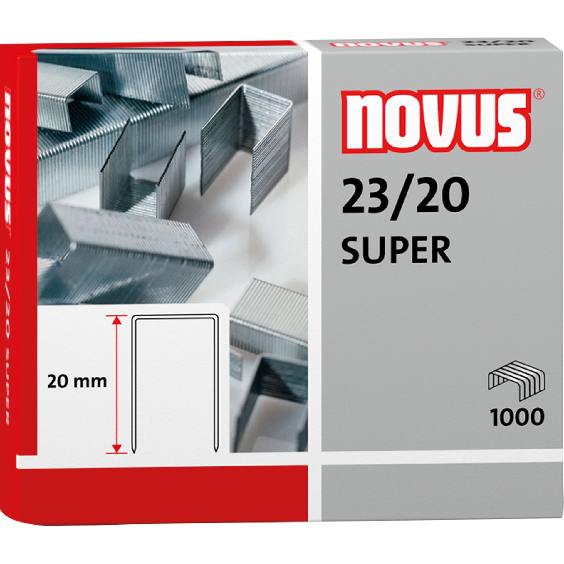 Heftklammer 23/20 verzinkt 1.000 St./Pack.