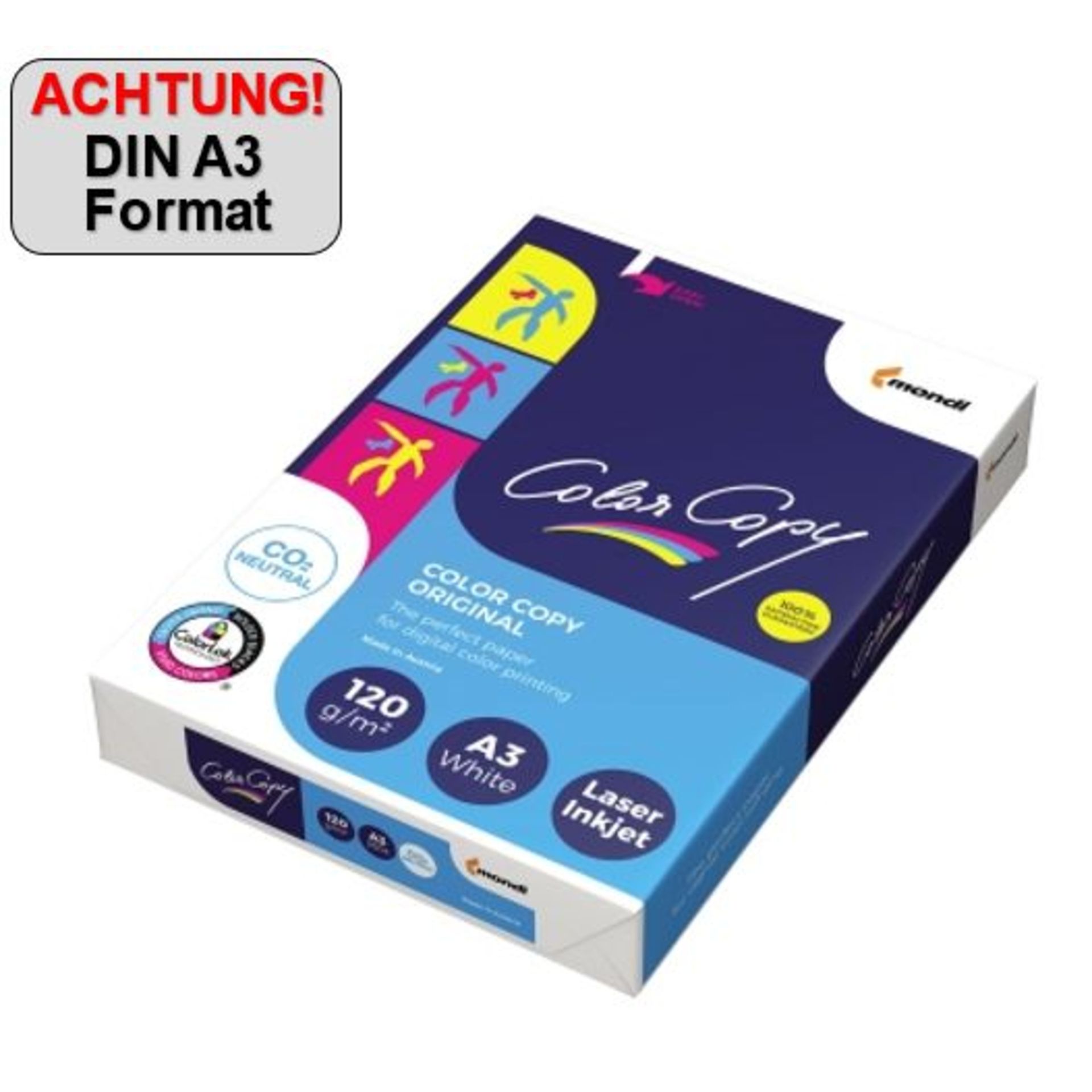 Kopierpapier A3 120g ws 250 Bl./Pack
