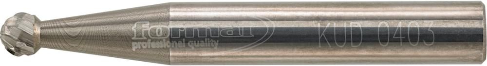 Frässtift HM kugelförmig 0403 C 6mm 4x3,6mm FORMAT