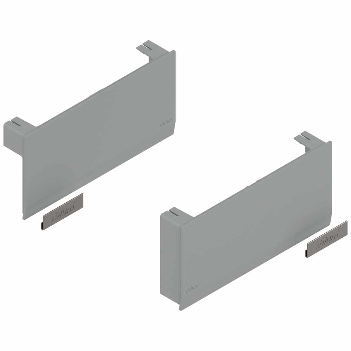 AVENTOS HK top Hochklappe, Kraftspeicher-Abdeckkappe, links/rechts, hellgrau/inox-g.