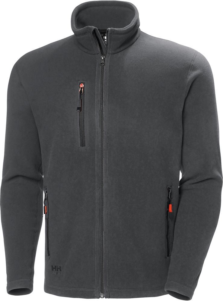 Jacke Oxford, Fleece, Gr. 2XL, grau