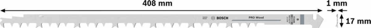 PRO Wood TF350M Tandemsägeblatt-Set, 408 mm, 2-tlg.