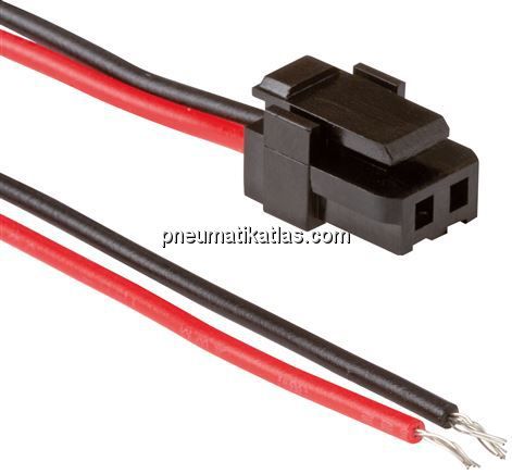 2-Pol Stecker, 6,8x3,2 mm mit 0,6 m Kabel