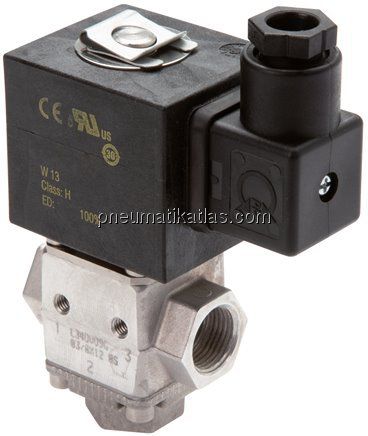3/2-Wege Magnetventil für Biodiesel (3 x G 3/8") 24 V=