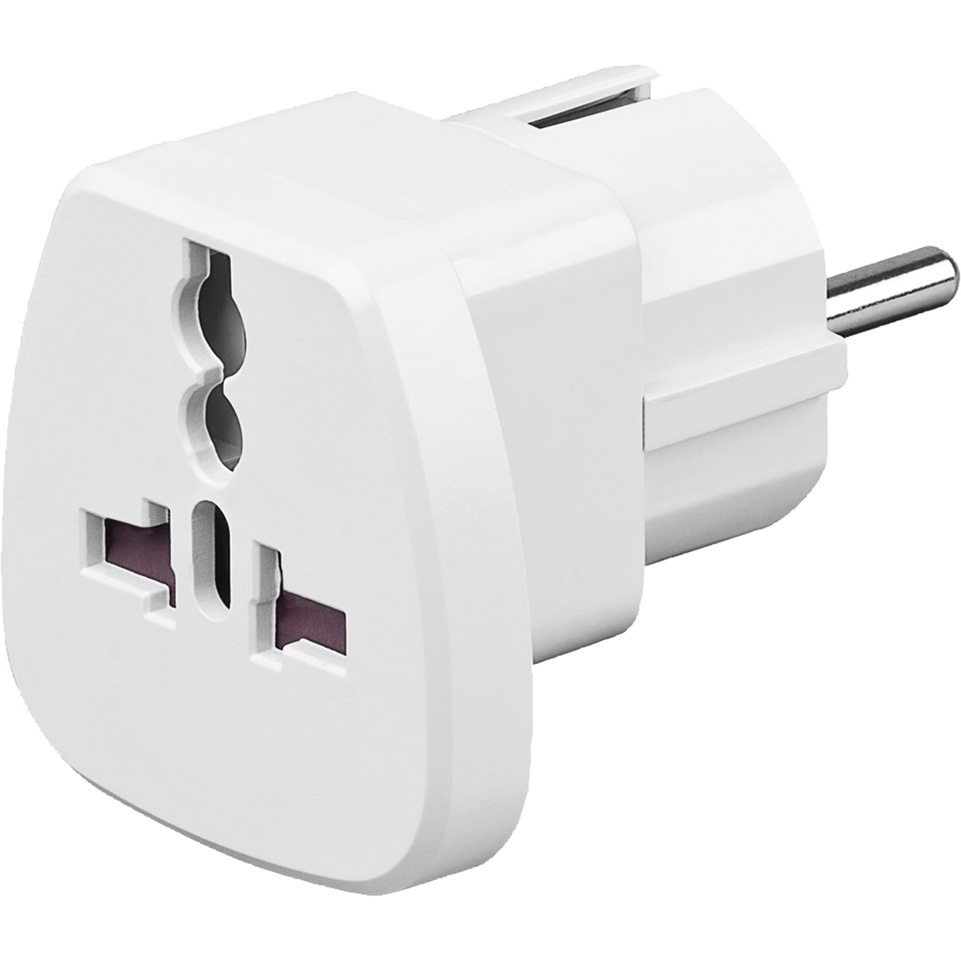 Reiseadapter Universal/SchuKo CEE7/7 ws