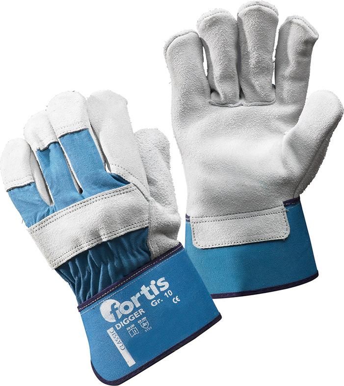 FORTIS Handsch.Digger, Rindspaltleder