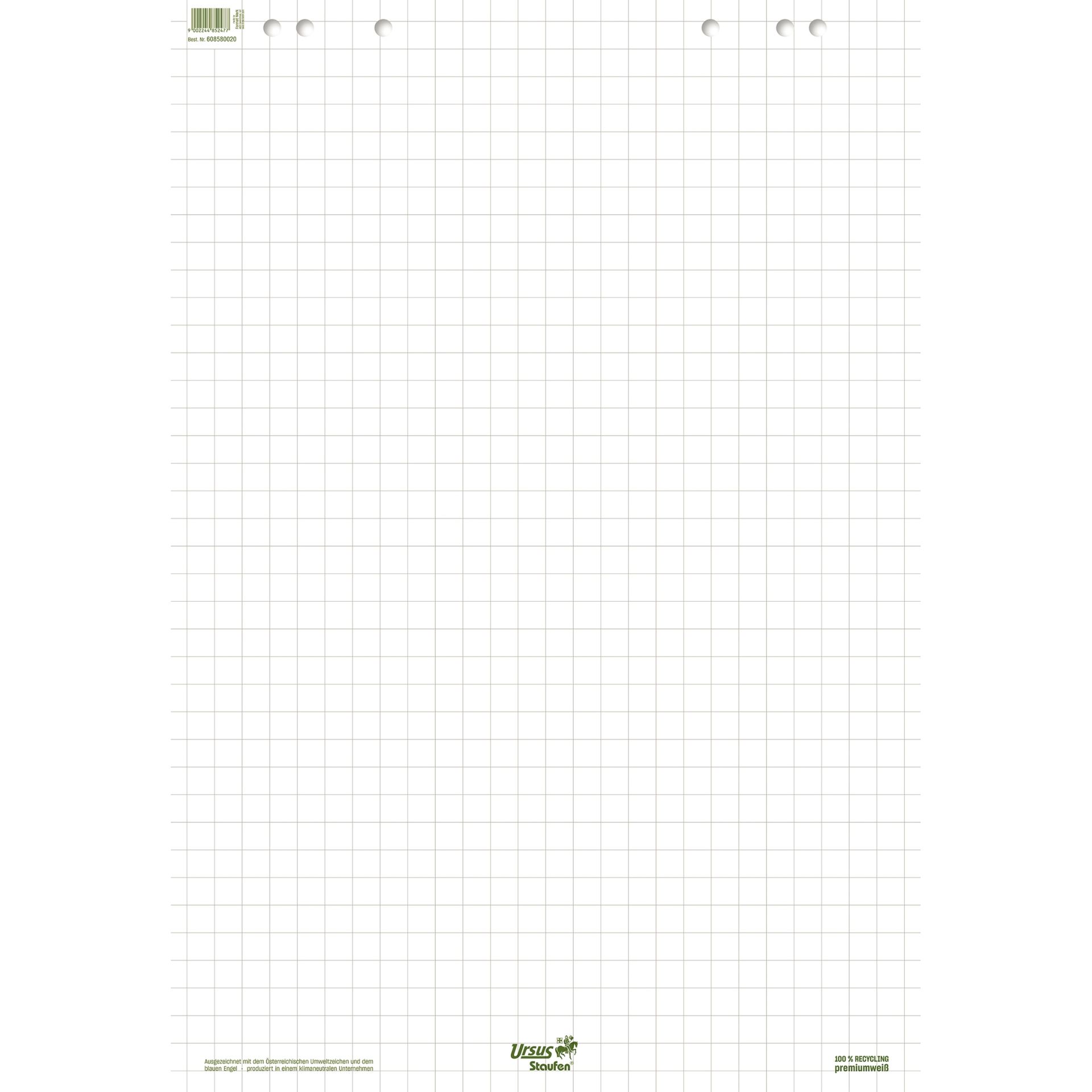Flipchartblock Green 68x99cm 20Bl. kariert