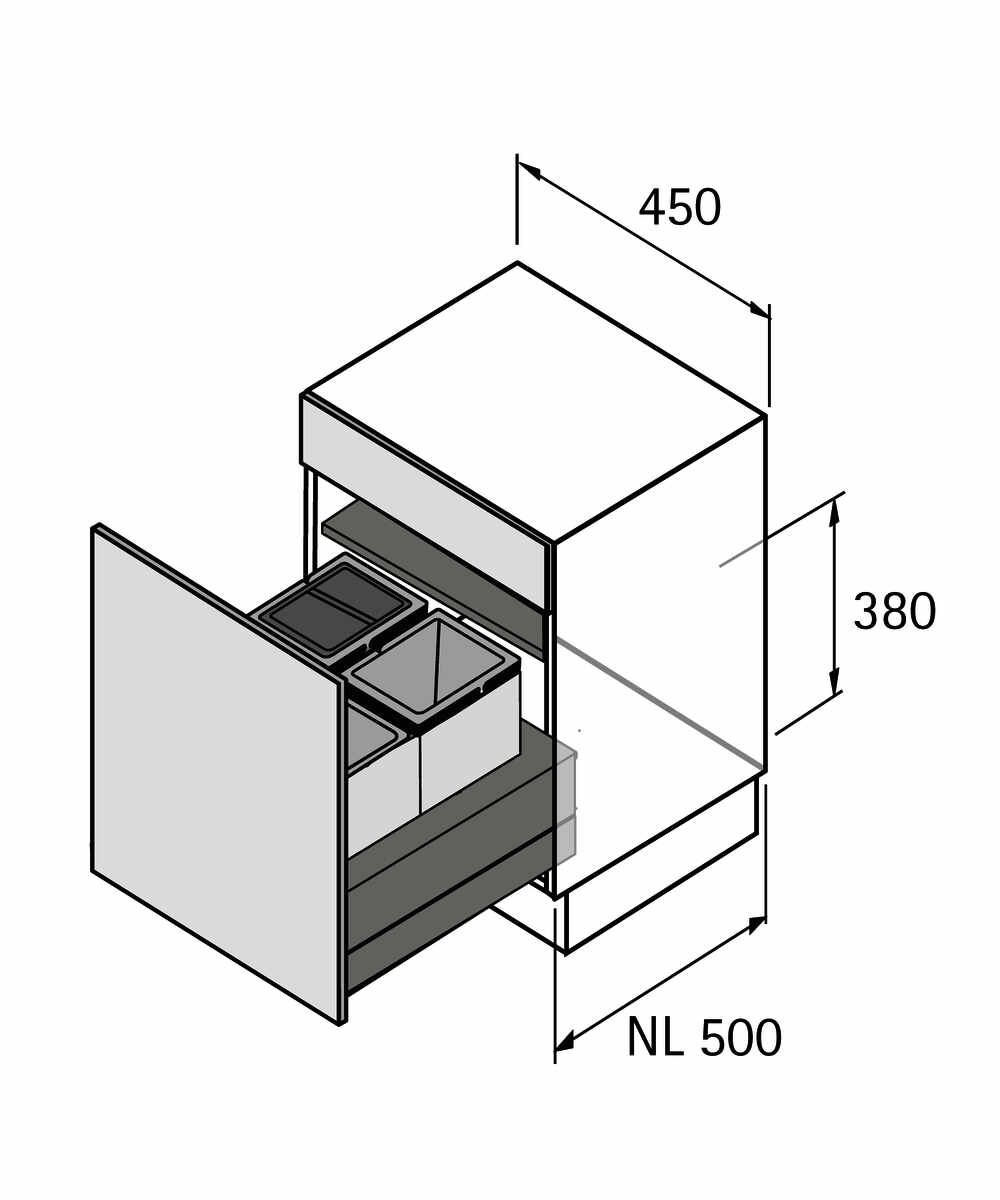ABFALLSYSTEM BASE F. AT NL 500/450