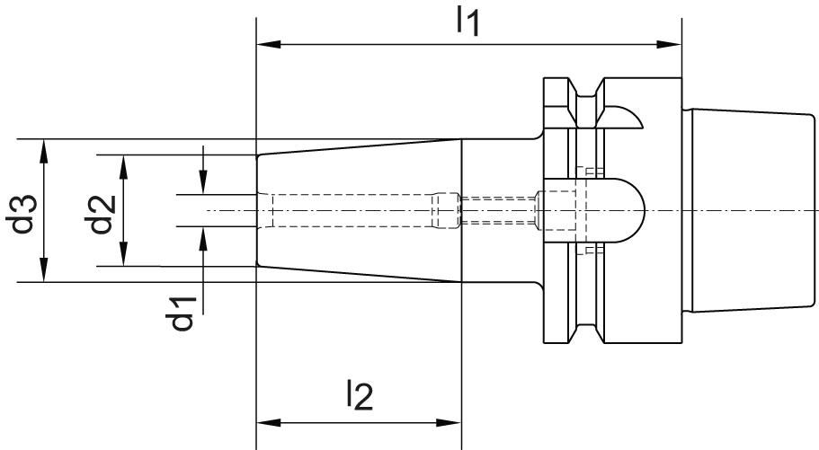 Schrumpffutter DIN69863E 3,0x60mm HAIMER