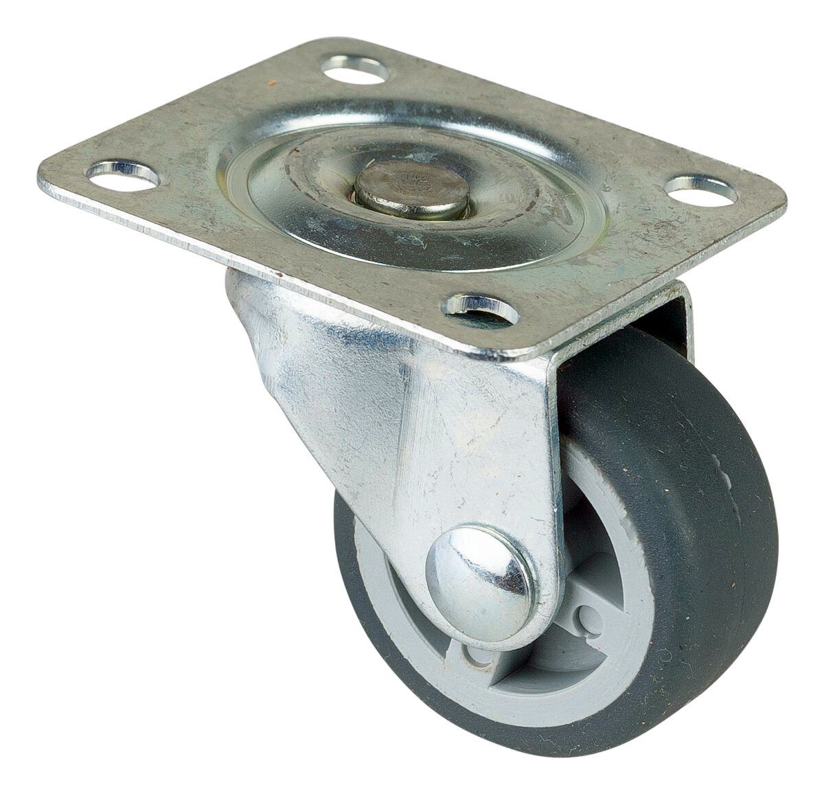 Lenkrolle 30mm / 40x40 MMHartböden/Grau