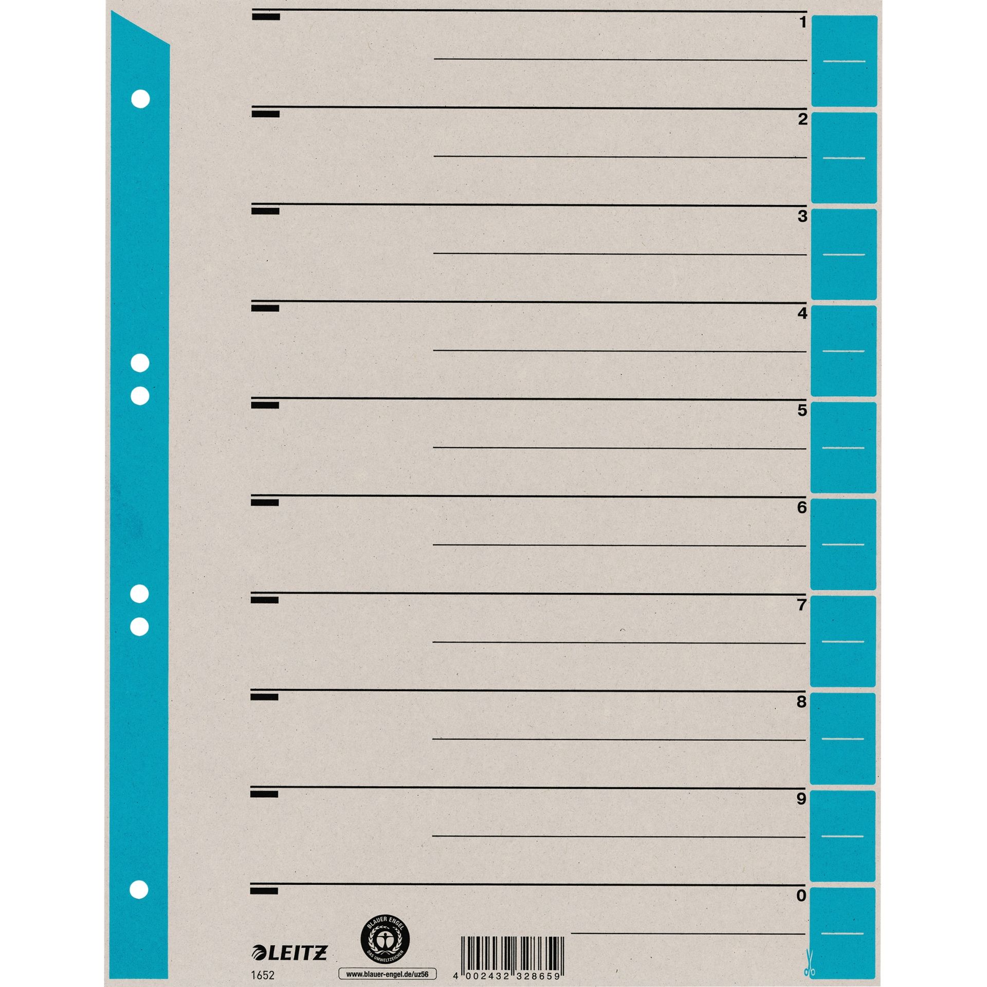 Trennblatt  A4 230g hbl 100St