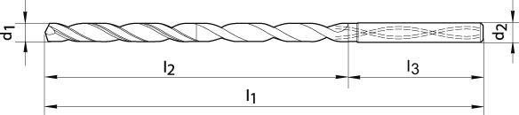 Spiralbohrer SL WN VHM FIRE Innenkühlung Schaft HA 7xD 8,10mm GÜHRING