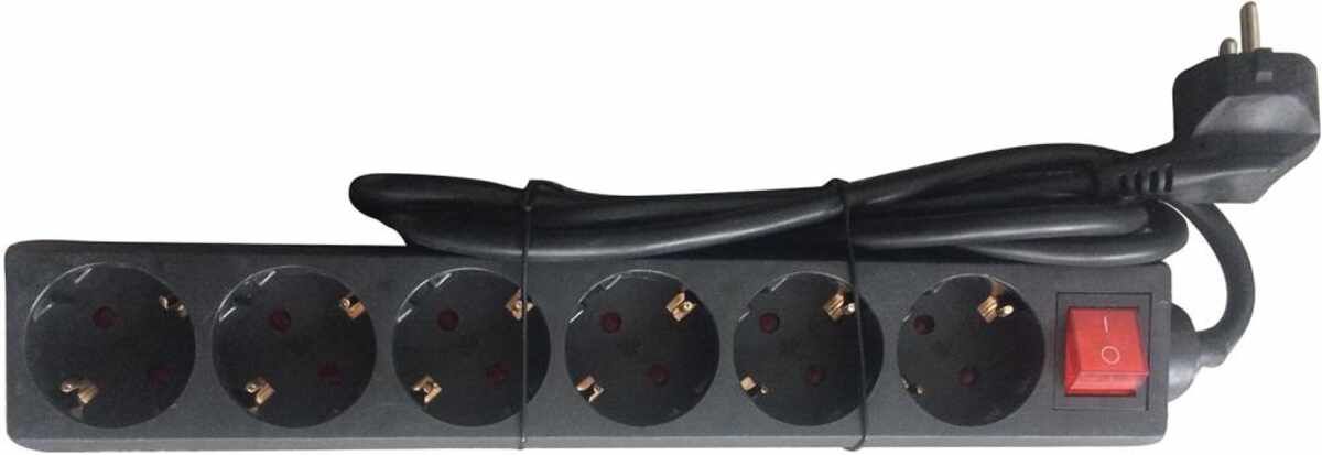 Steckdosenleiste 6-fach H05VV-F3G1,5 1,4 m IP20 FORTIS