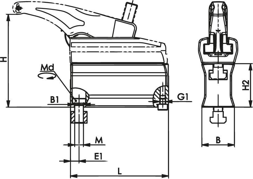 Zwischenelement 7600Z-22 M10x12 AMF