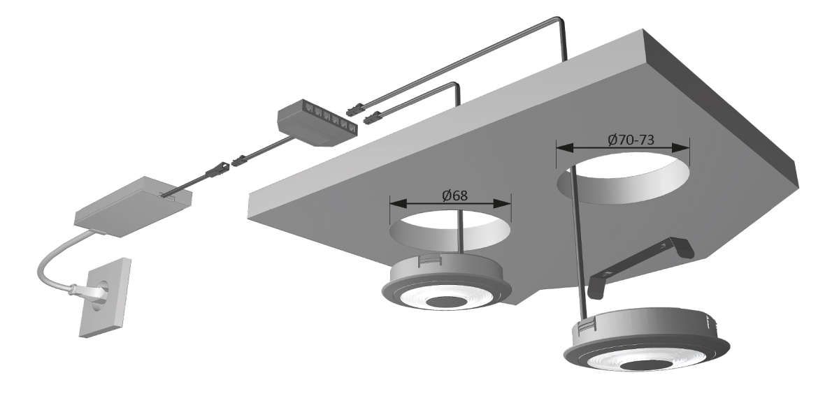 LED Swing, Alu Optik, nw
