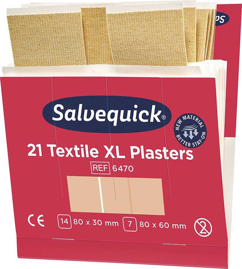 Salvequick Pflaster-Abschnitte elastisch 21 Stück, Refill 6470