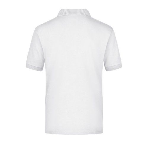 James & Nicholson JN026 Herren-Polo-Shirt Piqué, Weiß, Gr. L