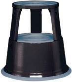 Rollhocker Metall schwarz