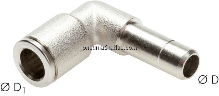 Winkel-Steckanschluss 4mm Stecknippel, 4mm Schlauch
