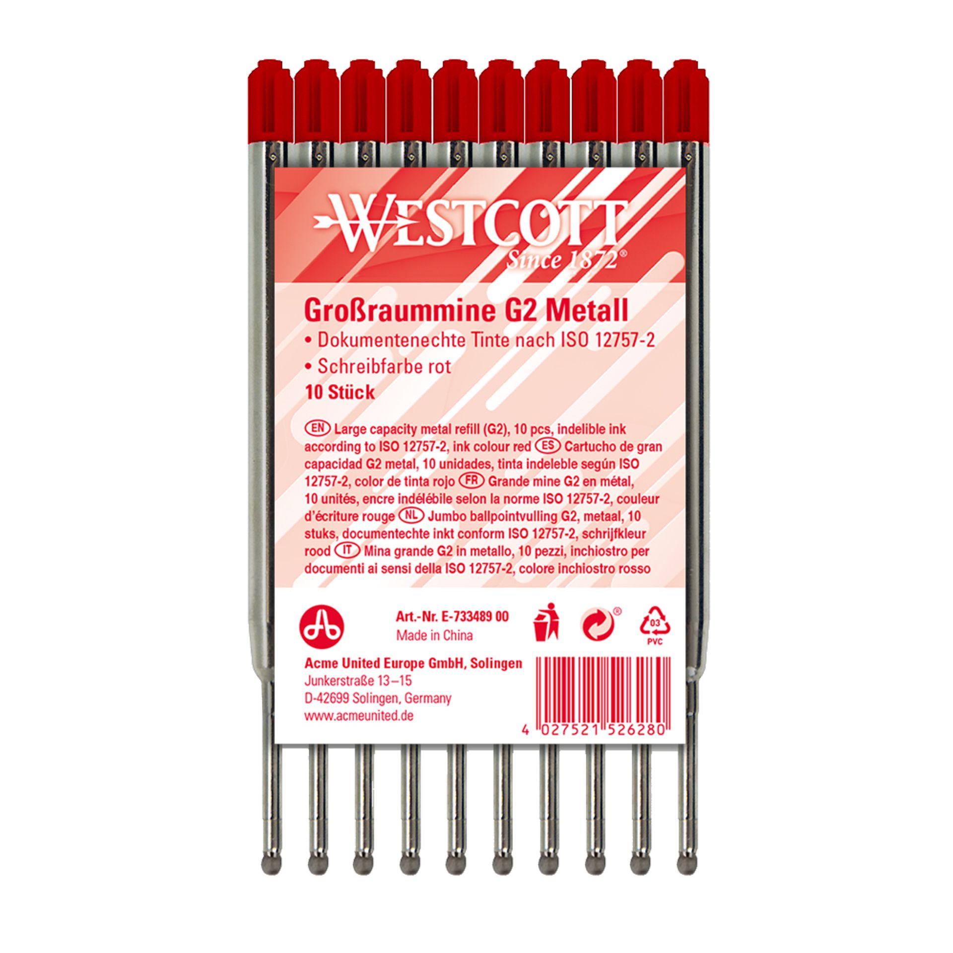 Kugelschreibermine G2 1,2mm rt 10St