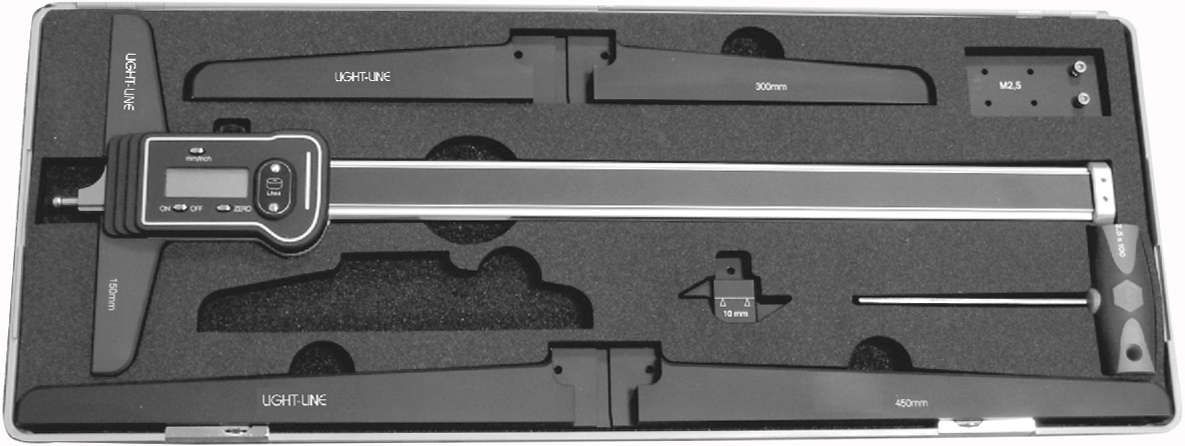 Tiefenmessschieber-Set digital 300 mm leichtbau FORTIS