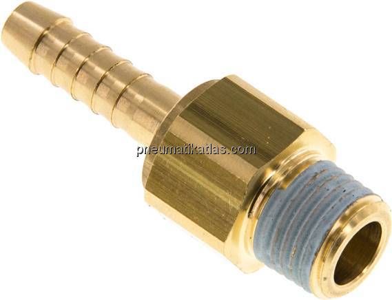 Gewindetülle, drehbar R 1/4"-6 (1/4")mm, Messing, PN 12