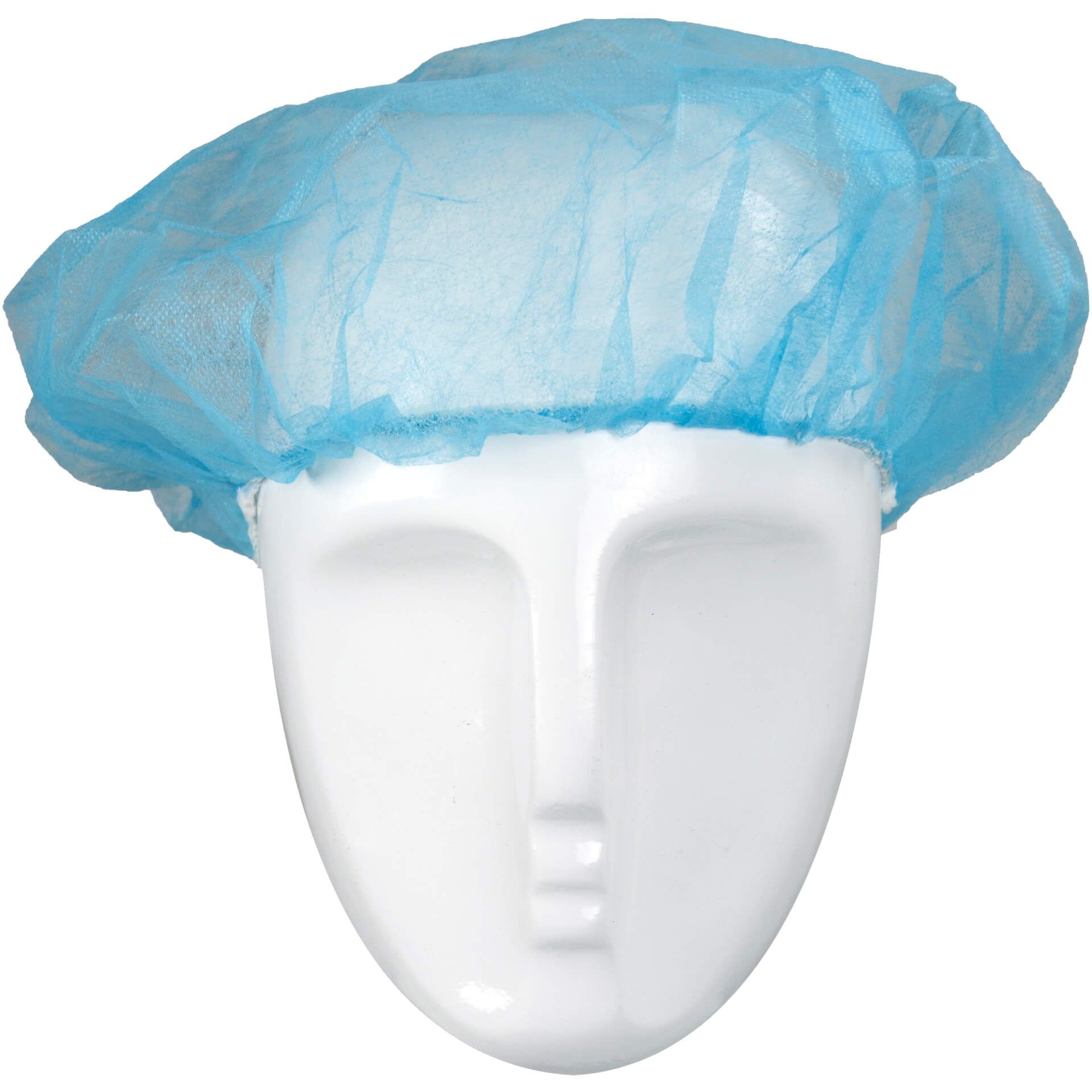 Einweg-Kopfhaube Barettform H52B, blau, Gr. Ø 52cm