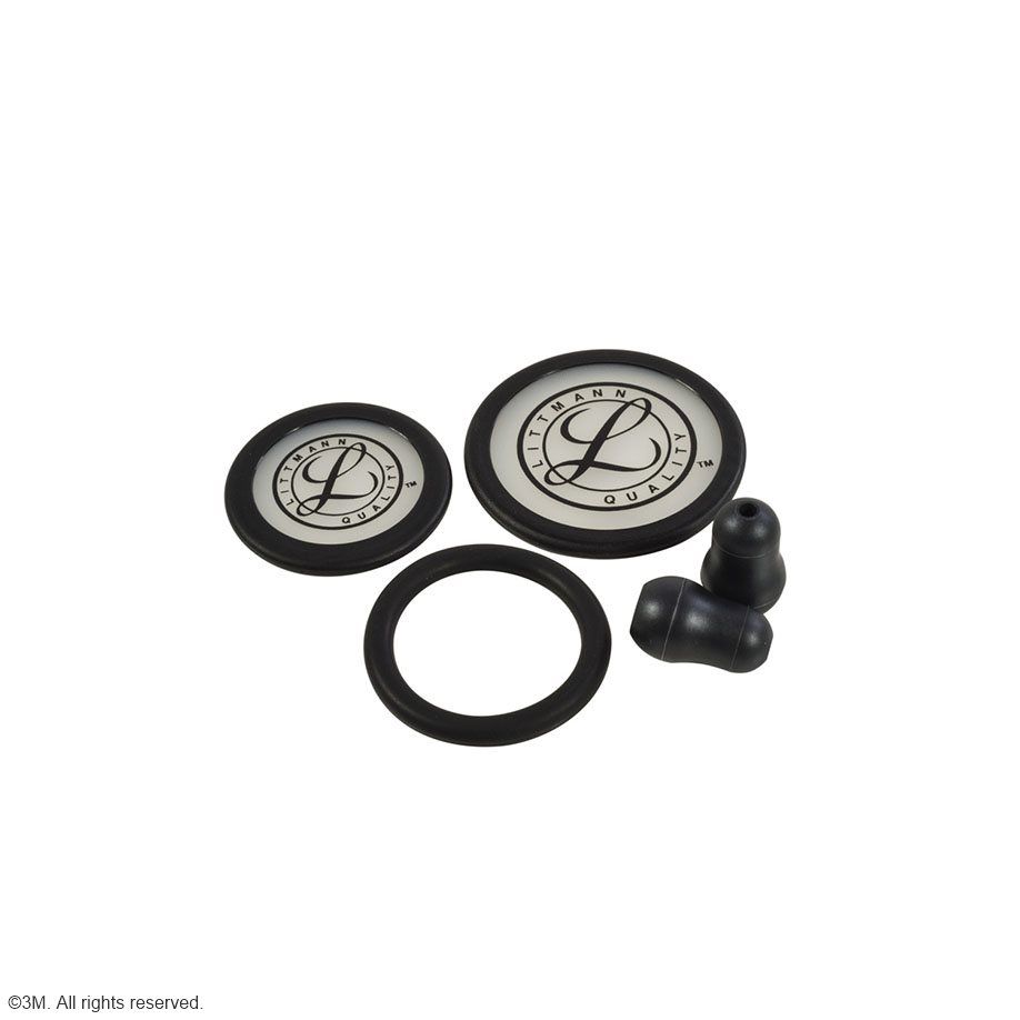 3M Littmann Ersatzteil-Set schwarz, fürClassic III, Cardiology IV und COREStethoskop