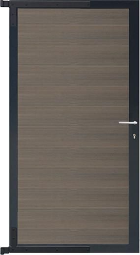 ELSKOP-Tor-Komplettset 90 x 173 cm, Füllung grauRahmen anthrazit
