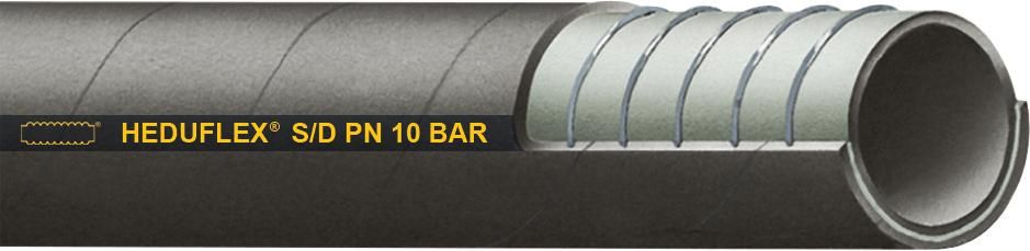 Saug-und Druckschlauch Heduflex, SBR, 10bar, schwarz, 102 x 116 mm 40m