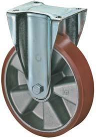 Bockrolle 100mm LB510.B90Platte,Polyure Guss,KL LB510.B90.100 BS ROLLEN