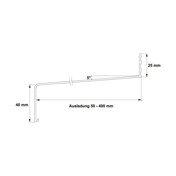 Fensterbank FBS 40 weiss RAL 9016