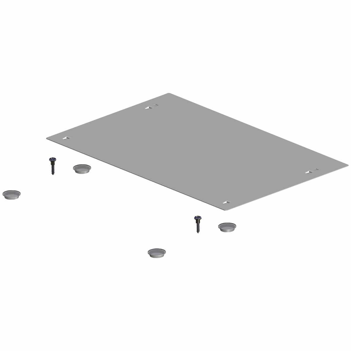 Deckel für SmarTray Stahl 75 mm mit Kassette, weiß