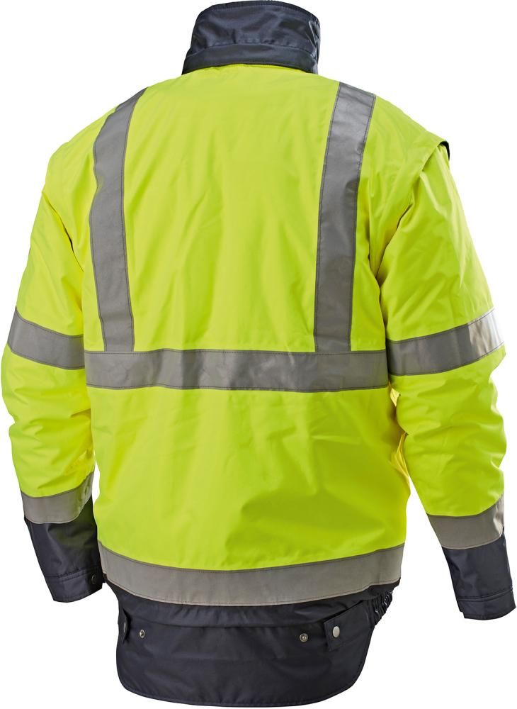 Warnjacke Arthur 2.0 gelb-marine, Gr.S FORTIS