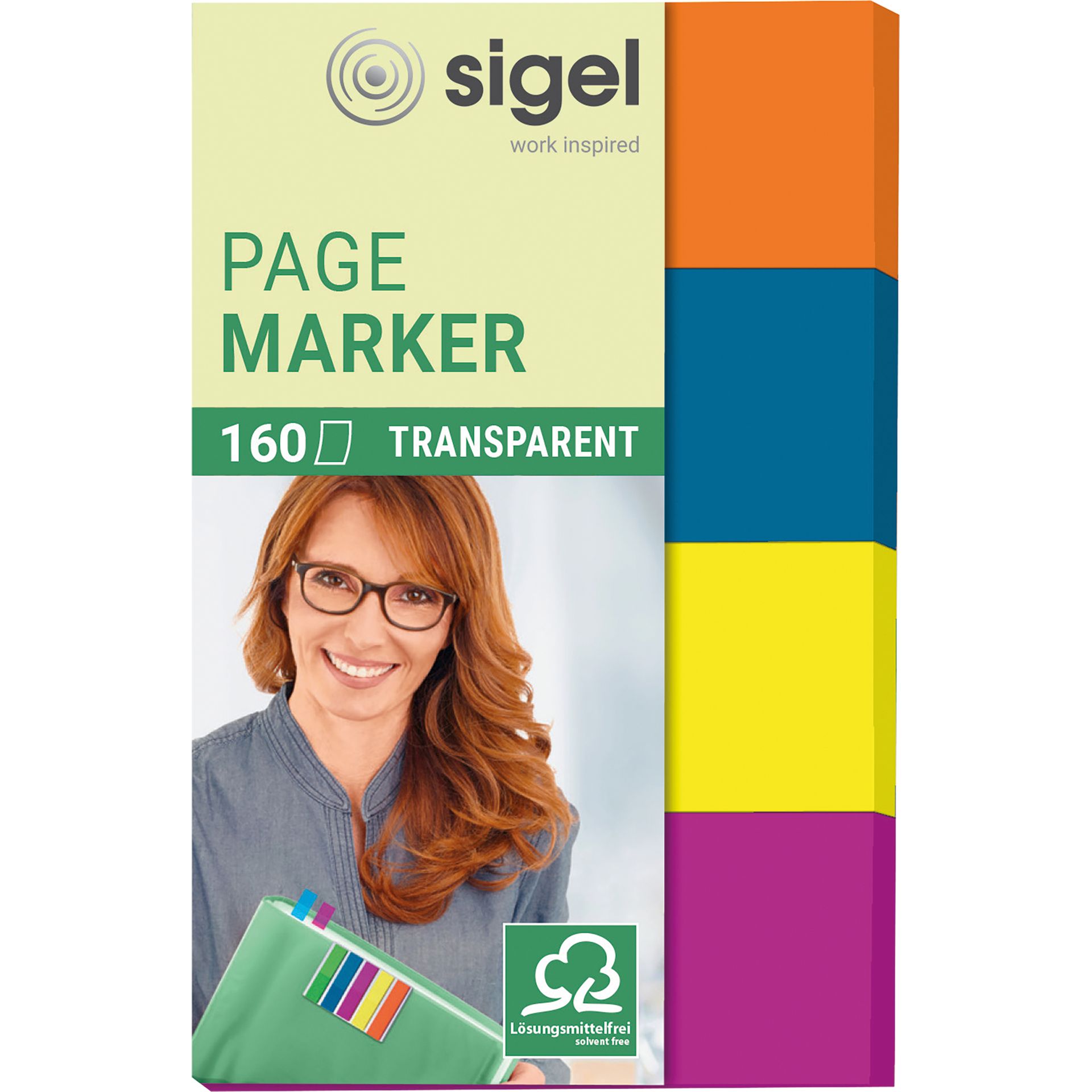 Haftmarker 50x80mm farbig sortiert 4 St./Pack.