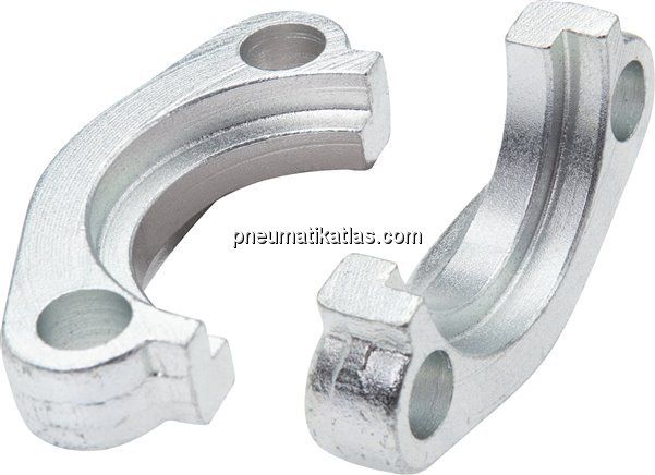 SAE-Flanschhälften 1/2"-SAE (3000 PSI) (30,2mm), Stahl verzinkt