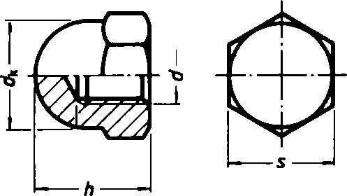 Hutmuttern M10 A2-ER