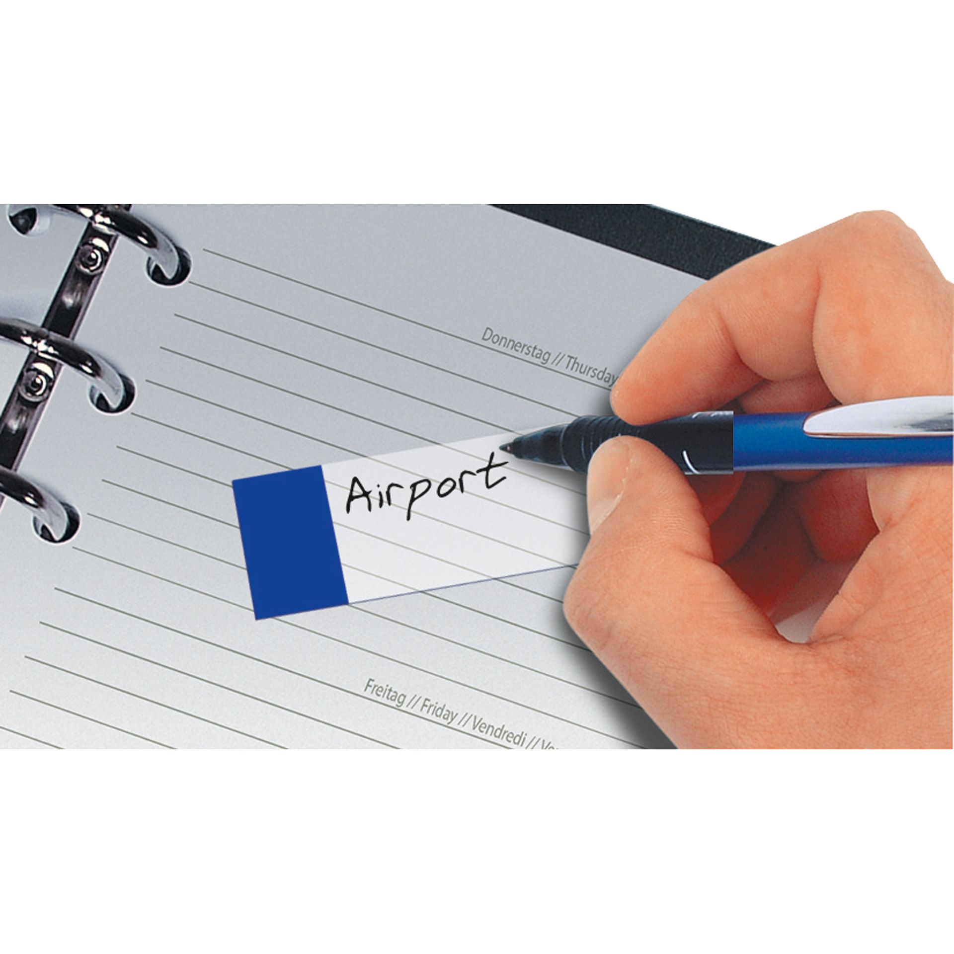 Haftmarker Transparent 20x50mm farbig sortiert 4 St./Pack.