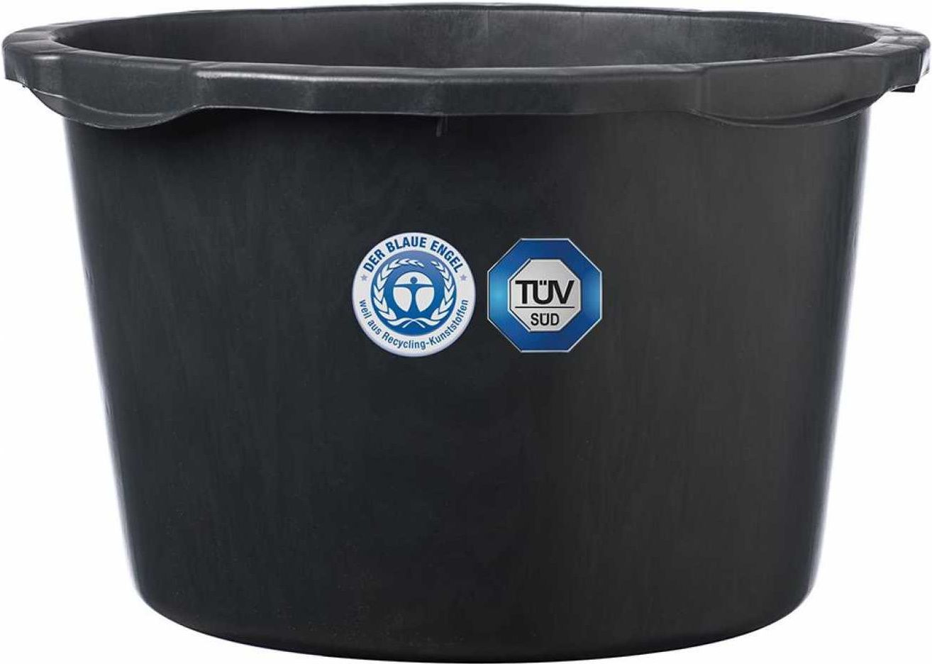 KuSto-Mörtelkübel, schwarz, 45 Liter