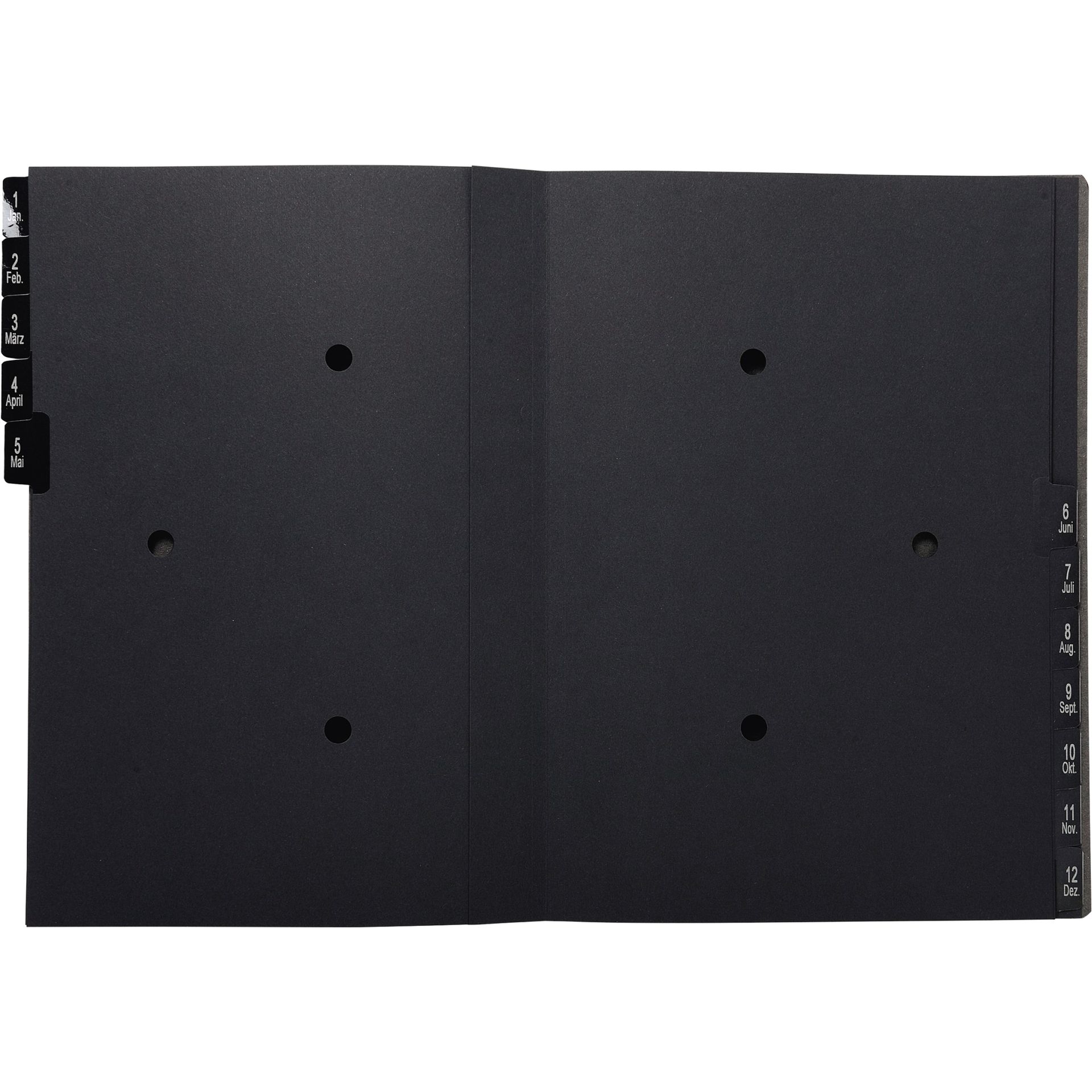 Pultordner oeco 1-12 12tlg schwarz